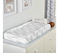 Lush Decor Jungle Adventure Micro Mink Lot de 2 housses de matelas à langer, gris