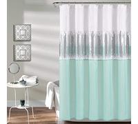 Lush Decor Night Sky Rideau de Douche Blanc/Bleu 183 x 183 cm