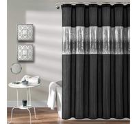 Lush Decor Night Sky Rideau de Douche en Polyester Noir 182,9 x 182,9 cm (l x L)