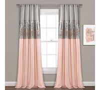 Lush Decor Night Sky Rideau de fenêtre Simple Gris Clair 241 x 106 cm