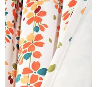 Lush Decor Paire de Rideaux occultants pour fenêtre - Turquoise et Mandarine - 160 cm (L) x 132,1 cm (l) + tête de 5,1 cm