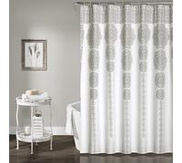 Lush Decor Rideau de Douche, Gris, 182,9 x 182,9 cm