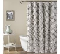 Lush Decor Rideau de Douche, Gris, 182,9 x 182,9 cm