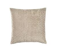 Lush Decor Velvet Geo Housse de Coussin décorative Taupe 50,8 x 50,8 cm