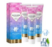 Lush Essence Toothpaste,Tribright Radiant Whitening Toothpastes With Probiotics,Dentifrice Blanchissant à La Niacinamide,Repair And Protect Teeth,Long-Lasting,éLimine Taches,Haleine Fraîche (3PC)
