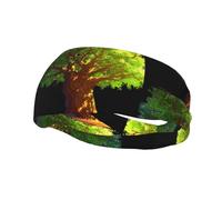 Lush Tree Bandeau élastique pour yoga, sport, fitness, course à pied, basket-ball, sport absorbant la transpiration