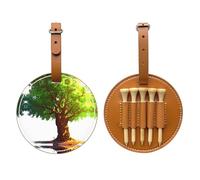 Lush Tree Sac de rangement pour tees de golf Marron - Facile à transporter et plus efficace pour jouer au golf