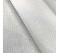 LushFabric Cerf-volant en tissu indéchirable blanc en nylon résistant à l'eau 150 cm de large (vendu au mètre), PER METRE