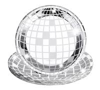 Lusofie Lot de 25 assiettes en carton argentées - Boule disco décorative - 23 cm - Rondes - Assiettes en carton jetables - Pour fête d'anniversaire des années 70 - Disco néon - Lumière noire - Fête de