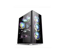 LUSORIS Boîtier PC LUSORIS THALESIS EXIMA T-800 Noir, 3 Ventilateurs RGB avec contrôleur Inclus. Compatible E-ATX/ATX/M-ATX.