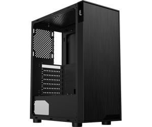 LUSORIS PRISM Boîtier PC Mini-Tour PRISM Format Compact 330×192×435 mm, Aluminium Noir, PSU 500 W 80 Plus, USB 3.0
