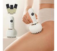 Lussara 4-In-1 Lymphatic Drainage Massager- Achieve A Lighter, Firmer Physique, 4-In-1 Multi-Functional Mode, 9 Levels of Heating and Vibration Adjustment with Oil for Daily Body Care (Blanc)