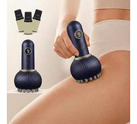 Lussara 4-In-1 Lymphatic Drainage Massager- Achieve A Lighter, Firmer Physique, 4-In-1 Multi-Functional Mode, 9 Levels of Heating and Vibration Adjustment with Oil for Daily Body Care (Bleu)