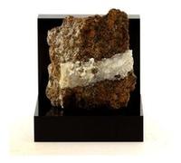 LUSSATITE - Pierre Naturelle en Provenance de France, Dallet - Rare variété d'Opale multicolore 71.1 ct - Certificat d'Authenticité Inclus 38 x 35 x