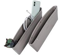 Lusso Gear Organiseur 2 en 1 pour siège de voiture,Ajustement universel,Poches de rangement réglables,Lot de 2 boîtes de rangement pour siège de voiture, clés, télécommande