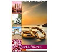 Lust auf Hochzeit - Planer (Wandkalender 2026 DIN A2 hoch), CALVENDO Monatskalender: Liebe liegt in der Luft