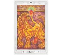 LUST -- Thoth Tarot: 156 College Ruled Lined Pages (78 leaves), 5x8 Notebook, Journal, Diary, Planner featuring images of from Aleister Crowley's THOTH Tarot deck