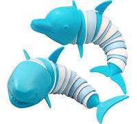 LUSTERMOON Chenille - Jouet de Décompression Requin Océan - Jouet pour Autisme et Enfants - Cadeau de Décompression pour Adultes