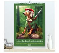 Lustige Jagdhunde mit Jägerlatein (hochwertiger Premium Wandkalender 2026 DIN A2 hoch), Kunstdruck in Hochglanz: Ein Jahr voller Humor und und witzigen Sprüchen für den Jagdliebhaber
