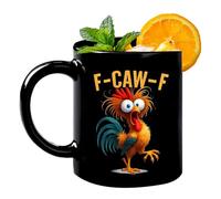 Lustige Kaffeetasse - 350ml Hahn Keramikbecher, Kreativer Trinkbecher Für Männer, Hochwertige Keramik Für Heiße Oder Kalte Getränke, Komfortabler Griff | Ideal Für Büro, Zuhause, Kollegen, Weihnachten