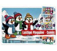 Lustige Pinguine - Comic (Wandkalender 2027 DIN A2 quer), CALVENDO Monatskalender: Ein humorvoller Comic für alle, die kalte Flossen, warmes Herz und viel Spaß lieben.