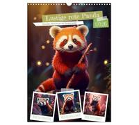 Lustige rote Panda (Wandkalender 2026 DIN A3 hoch), CALVENDO Monatskalender: Der rote Panda ist ein kleines Säugetier das in den Bergwäldern des Himalaya beheimatet ist.