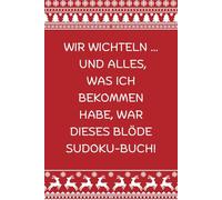 Lustige Wichtelgeschenkideen unter 10 Euro für Frauen und Männer: Sudoku-Buch mit 100 unterhaltsamen Rätseln
