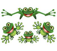 Lustiger Frosch - Funny Frog - Autoaufkleber - Funny Frog Set 02
