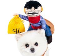 Lustiges Hundekostüm | Cowboy Sattel Geldbeutel Halloween
