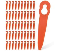 LustLocke 50 Pcs Lame Coupe Bordure, Couteaux en Plastique Coupe Bordure pour Jardin Pelouse, Lame Rotofil Compatible avec Stihl PolyCut 2-2 Polycut 3-2 Rasentrimmer FSA 45, FSA 57, FSE 52