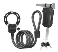 LustLocke Antivol Trotinette Electrique, Cadenas Trotinette avec Clés et Sac Étanche, Antivol Menotte avec Housse de Protection en Silicone pour Scooters, Vélos, Poussettes