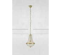 Lustre 1xE27 60W max en cristal laiton brossé 30 cm - Markslöjd - Gränsö