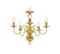 Vidaxl Lustre Doré 5 Ampoules E14 Doré