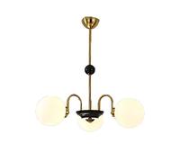 Lustre 5 lumières Style Industriel Moderne du Milieu du siècle, luminaire Suspendu Vintage pour Chambre à Coucher, Salon, Cuisine - Chrome 5