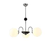 Lustre 5 lumières Style Industriel Moderne du Milieu du siècle, luminaire Suspendu Vintage pour Chambre à Coucher, Salon, Cuisine - Chrome 5