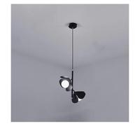Lustre à Fleurs d'art Moderne, Lampe de Chambre à Coucher, Lustre de Salon, luminaires décoratifs, éclairage Moderne(Black,2heads)