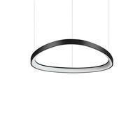 Lustre À Led Design Moderne D.61Cm Pour Cuisine Séjour Noir DL1613