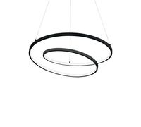 Lustre À Led Design Moderne Noir Pour Cuisine Séjour DL1616