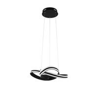 Suspension CORREDERA LED 34W en acier noir D500mm