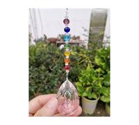 Lustre à prisme à facettes en cristal, perles, ornement suspendu, décoration de maison(Style 2)