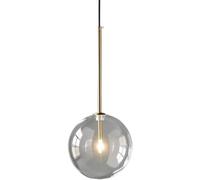 Lustre à Une tête avec Source Lumineuse G4, plafonnier encastré, Suspension de Style Nordique, Abat-Jour Circulaire créatif en Verre, Lampe Suspendue décorative pour Chambre à Coucher ou Restaurant