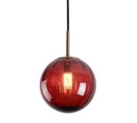 Lustre à Une tête avec Source Lumineuse G9, Suspension de Style Nordique, Abat-Jour en Verre créatif et décoratif pour Chambre à Coucher ou Bureau