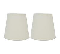 Lustre Abat-jour Lot de 2, couvercles de lumière Uno Fitter Bell Abat-jour pour lustre de sol Remplacement de la lumière pendante(beige)