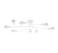 Lustre Acier Blanc E27 8 Vector