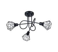 Lustre Acier Noir E14 3 Artemis
