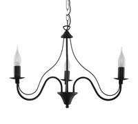 Lustre Acier Noir E14 3 Minerwa