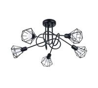 Suspension conique en métal noir 58 x 28,5 cm