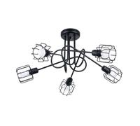 Lustre Acier Noir E14 5 Beluci