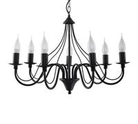 Lustre Acier Noir E14 7 Minerwa