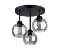 Lustre Acier Noir E27 3 Alino